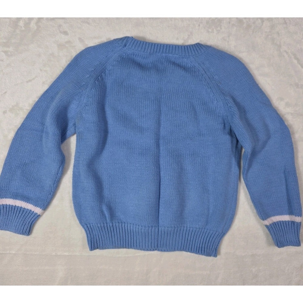 Vintage Y2K Specialty Kids Butterfly Knit Sweater Girls Size 3T Blue Cotton... - Picture 2 of 5